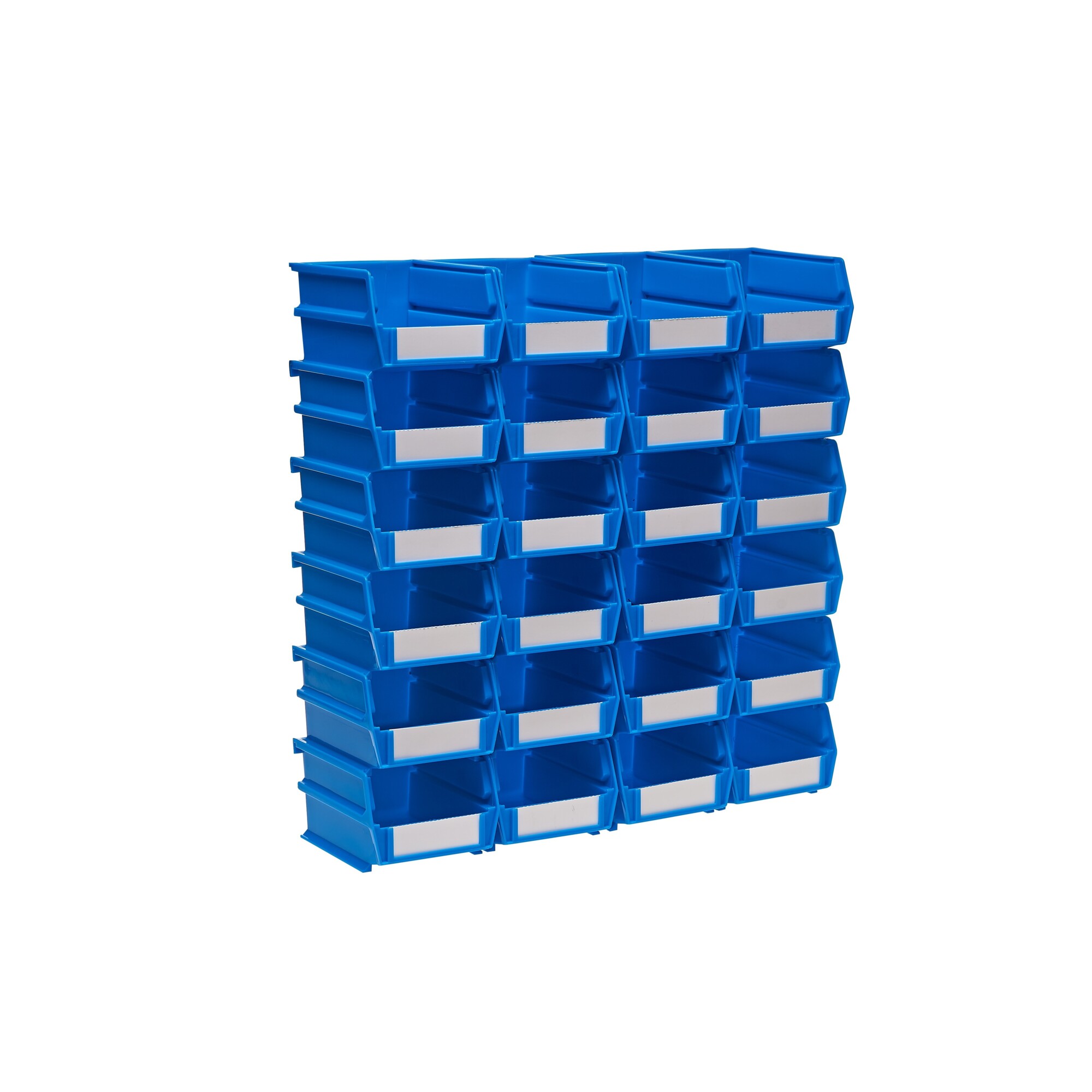 Triton Products LocBin Hanging and Interlocking Bins, 24-Pk., Blue, 5 3/8-In.L x 4 1/8-In.W x 3-In.H, Model# 3-210B